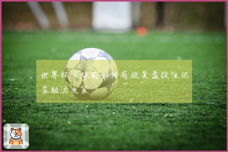 世界杯买球前如何有效复盘投注记录助力决策